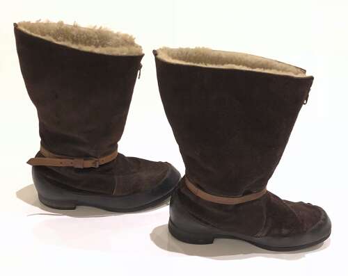 WW2 RAF 1941 Pattern Brown Suede Flying Boots *
