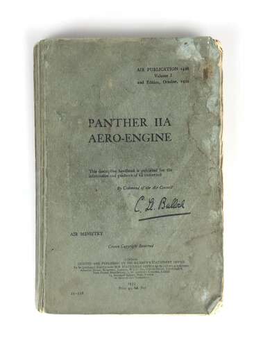 RAF 1933 Panther IIA Aero Engine Notes.