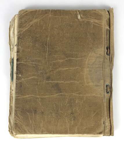 WW1 Royal Flying Corps Officer Cadet Student Note Book Engines.