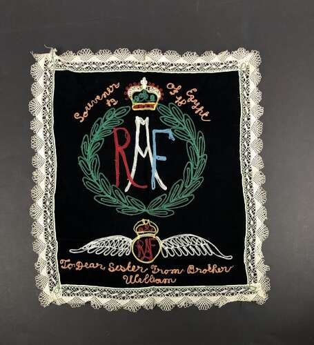RAF Sweetheart Souvenir of Egypt Embroidery.