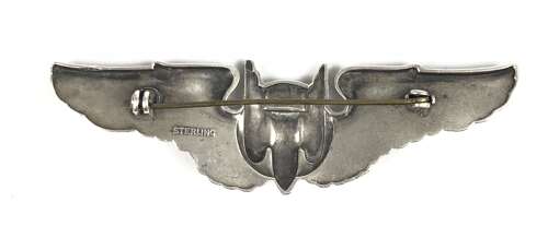 WW2 US Air Force Silver Air Gunners Badge.