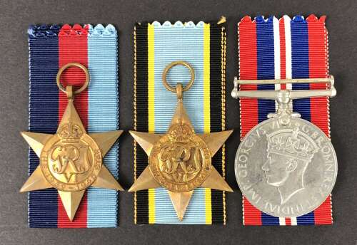 WW2 RAF 1944 Nuremberg Raid Casualty Aircrew Europe Star Medal Group.