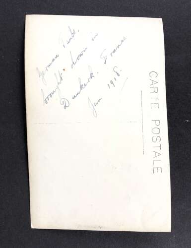 WW1 Original Postcard Photographs Crashed German Bomber Dunkirk.
