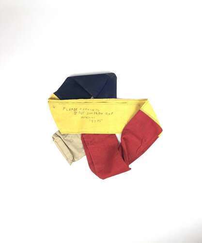RAF 208 Squadron Egypt Message Streamer Used Circa 1920’s.