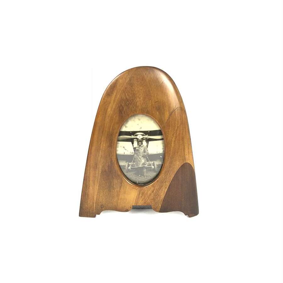 WW1 RFC / RAF Trench Art Propellor Tip Photograph Frame.