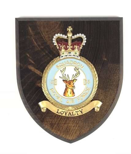 RAF 33 Squadron Wall Plaque.