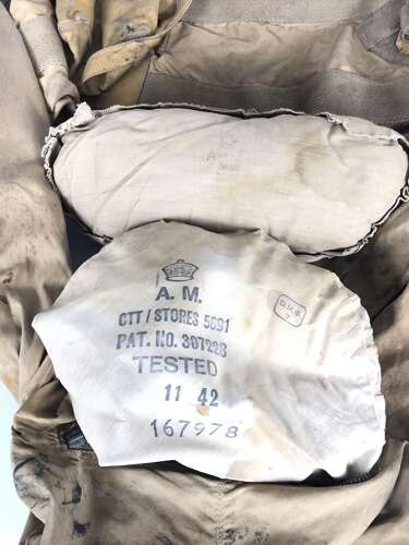 WW2 RAF Aircrew 1941 Pattern Mae West as Originally Worn Circa 1943.