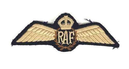 RAF North West Frontier Interwar Pilots Wings.