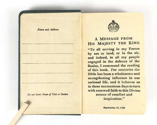 WW2 RAF New Testament Book. Active Service Edition