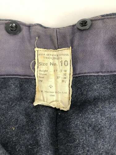 WW2 1944 RAF War Service Battledress Trousers.