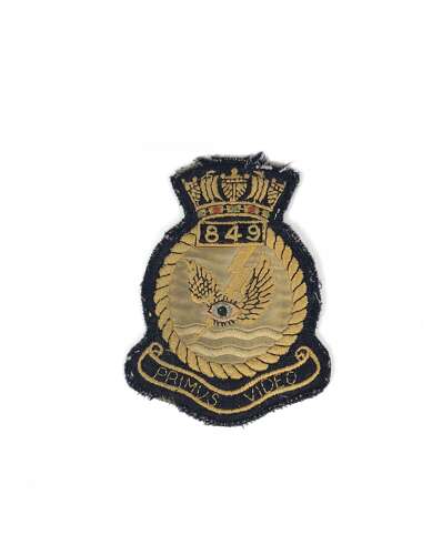 Fleet Air Arm Cold War Period 849 Squadron Flying Suit Badge